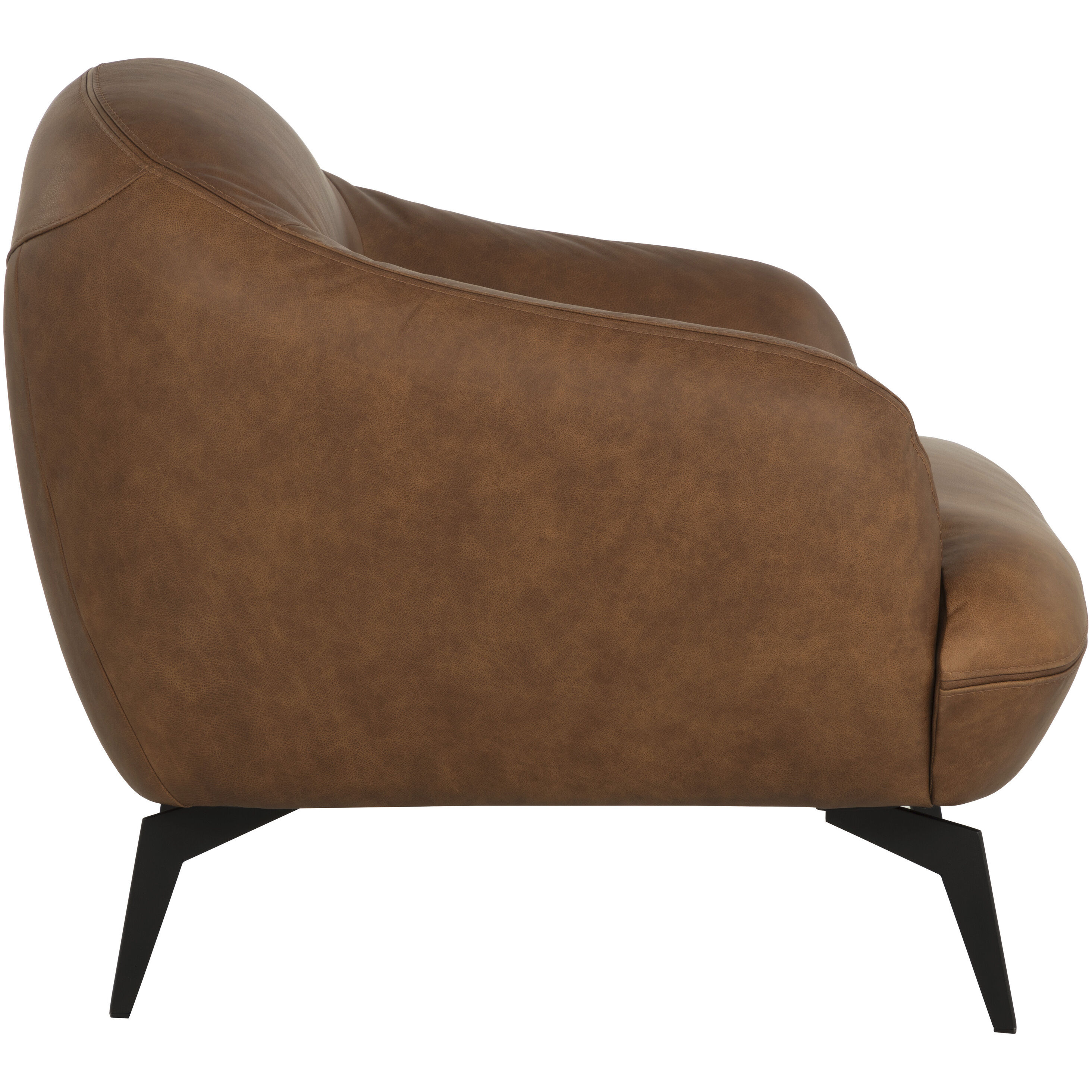 Armani Cognac Leather Armchair